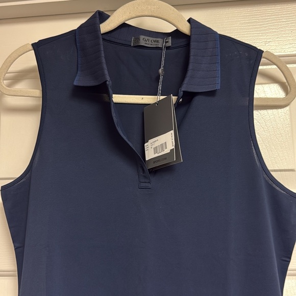 NWT Women’s GFORE Sleeveless Golf Polo, Size M, Twilight - Picture 2 of 3